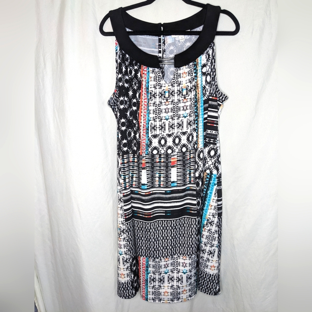 Studio Works Sleeveless Tunic Shift Dress, 2X